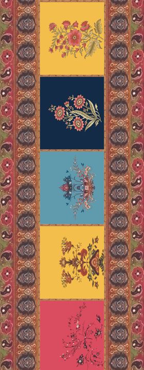 多彩民族风几何图案设计