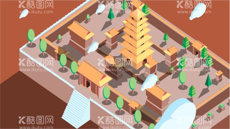 编号：75850611301257364487【酷图网】源文件下载-城市地标建筑插画手绘