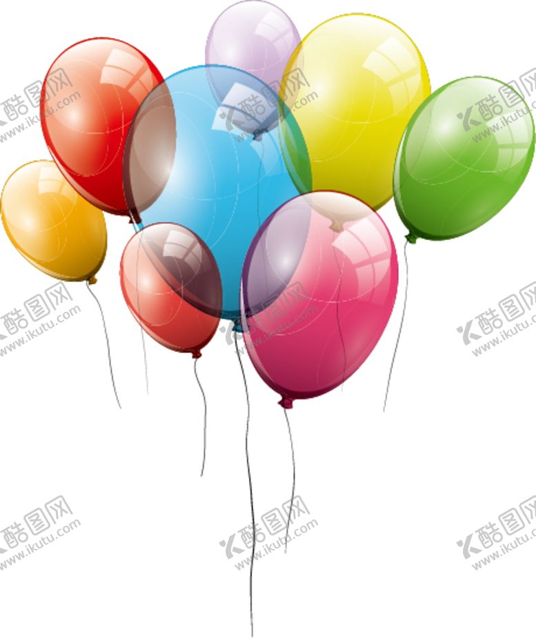 编号：24223605012207567191【酷图网】源文件下载-气球彩色庆祝背景海报素材