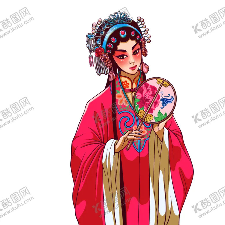 编号：39240202091627071335【酷图网】源文件下载-传统文化戏曲人物吹风