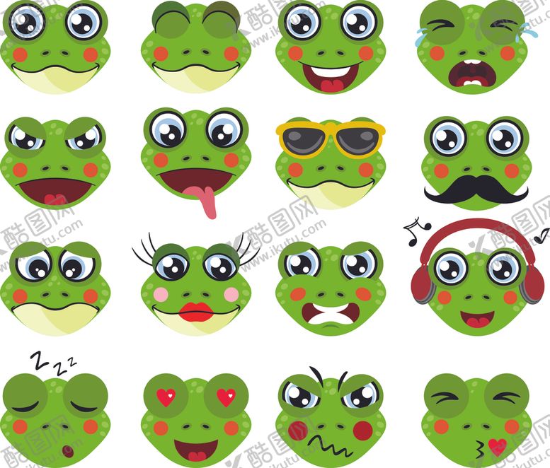 编号：59385604041128163252【酷图网】源文件下载-青蛙表情