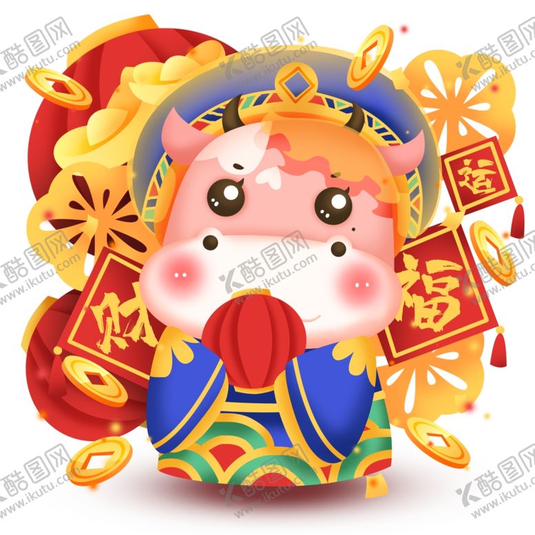 编号：93986909221653373264【酷图网】源文件下载-2021金牛送福牛年