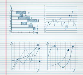 手绘表格数据图表