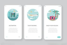 旅游应用界面展示