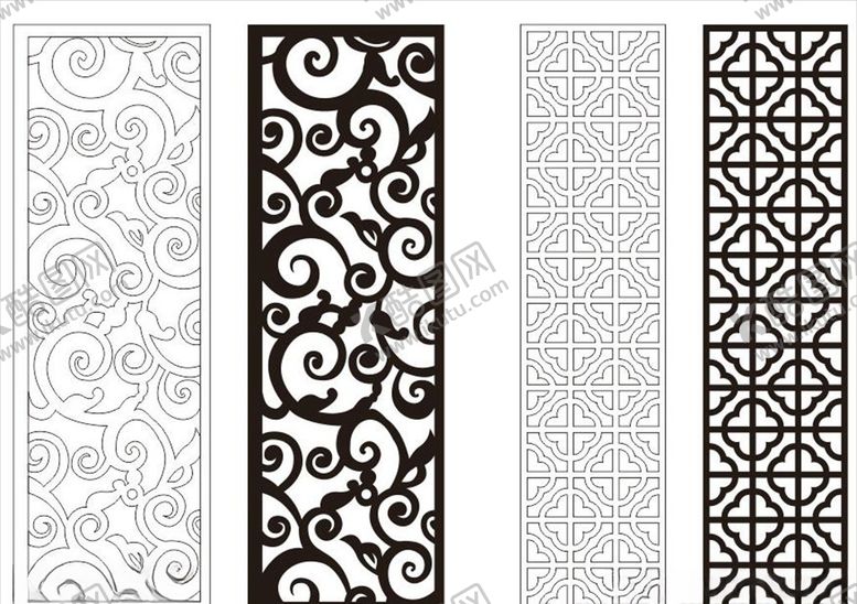 编号：22174109270403124584【酷图网】源文件下载-镂空雕刻雕花