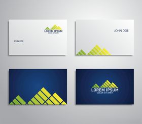 几何图案名片设计模板