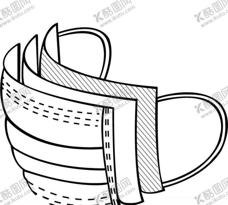 编号：35982610281904438263【酷图网】源文件下载-医用口罩矢量图