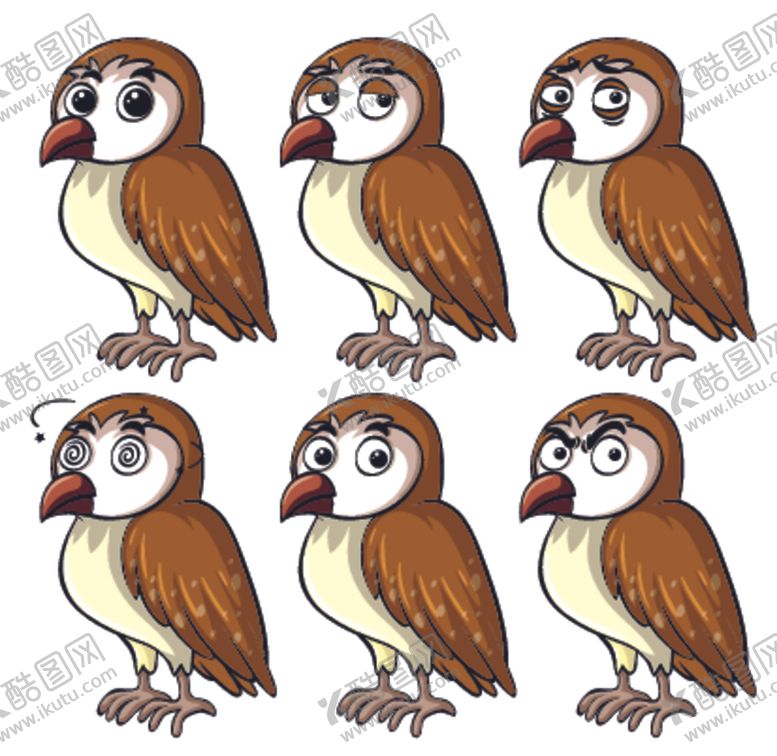 编号：99245410051152564711【酷图网】源文件下载-卡通动物表情