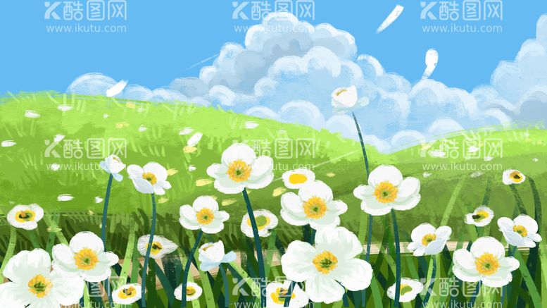 编号：49736810040232451569【酷图网】源文件下载-夏日手绘风景插画