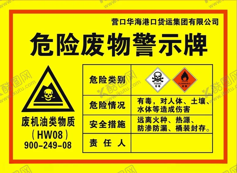 编号：48824202122053132282【酷图网】源文件下载-危险废物警示牌