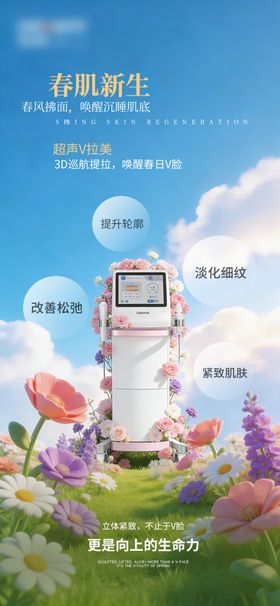 春季焕肤海报设计