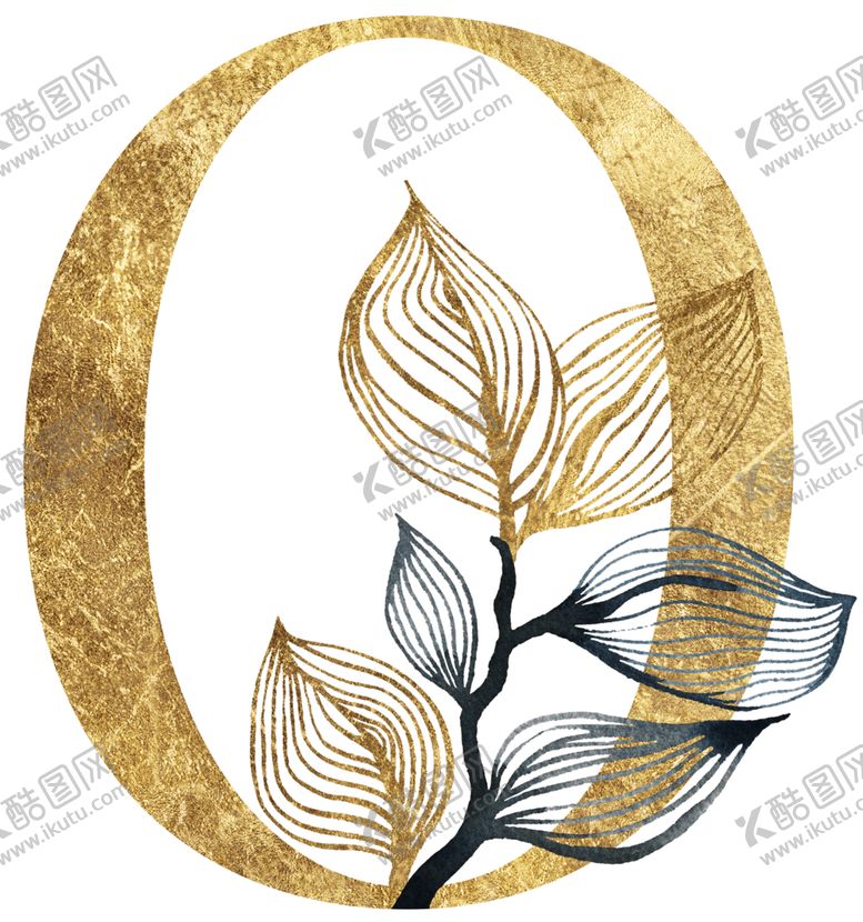 编号：50939810071108334488【酷图网】源文件下载-金色花纹字母