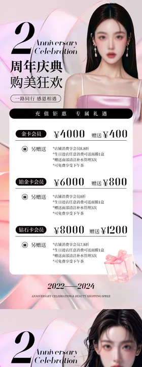 医美充值2周年