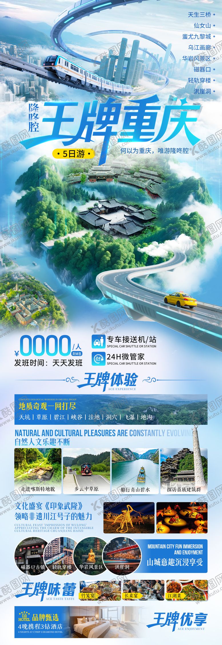 编号：74181709072210485008【酷图网】源文件下载-王牌重庆旅游海报