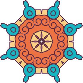 复古花纹图案