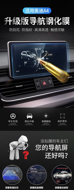 导航钢化膜 