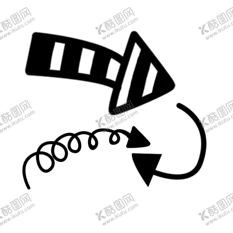 编号：79313110272213534360【酷图网】源文件下载-箭头插画