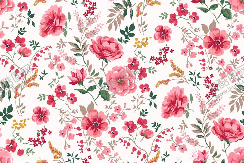 编号：39165309250521572599【酷图网】源文件下载-粉色花卉图案背景