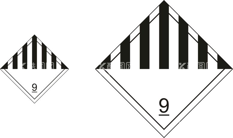 编号：13141111120725357084【酷图网】源文件下载-第九类危险品标识