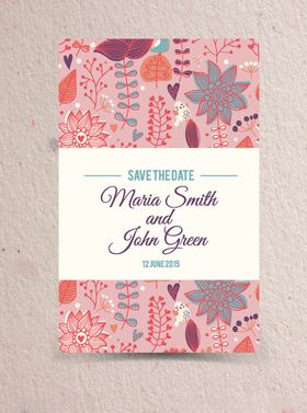 花草无缝背景海报