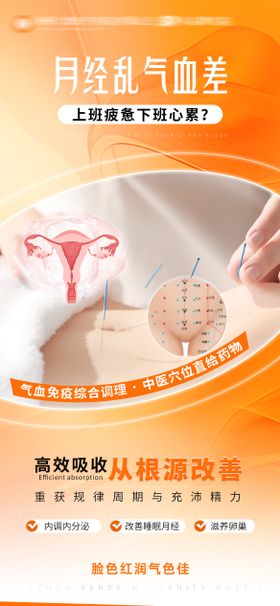 月经不调宣传海报