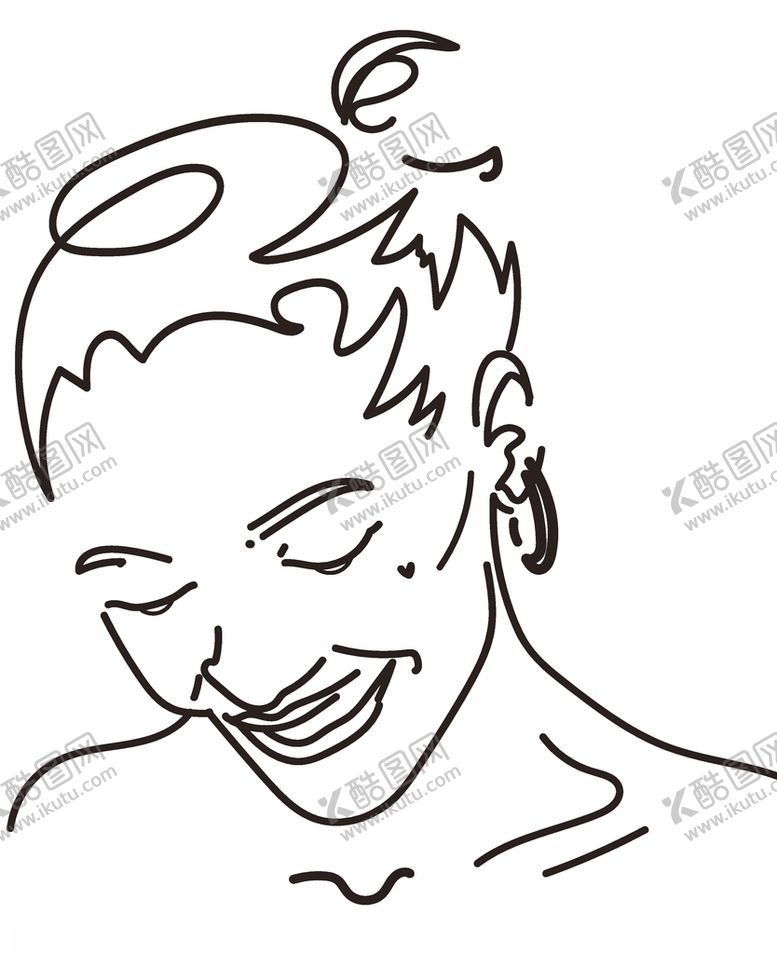 编号：66384805151217296012【酷图网】源文件下载-手绘女性人物