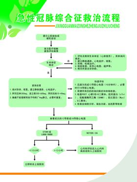 急性冠脉综合征救治流程