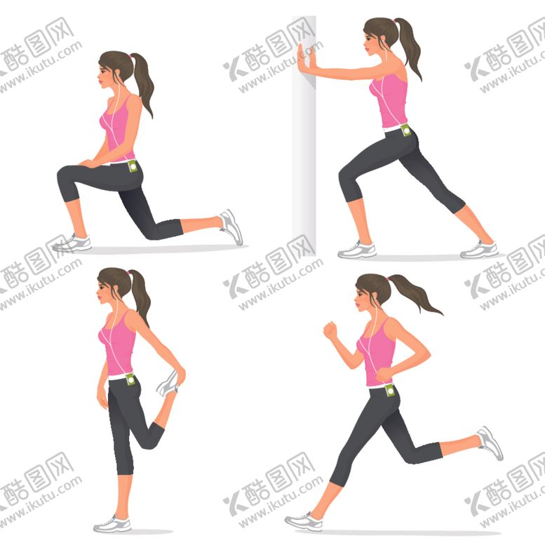 编号：71776005111219115868【酷图网】源文件下载-卡通运动人物