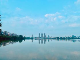 体育馆北湖钟祥风景