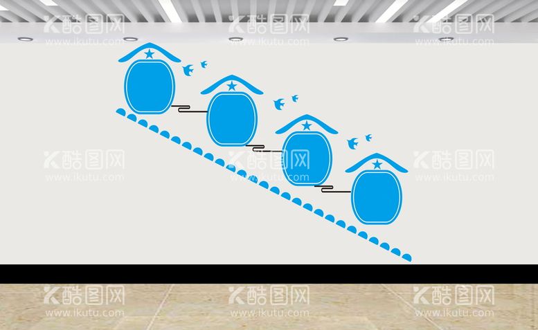 编号：92569912220240083726【酷图网】源文件下载-楼梯文化墙