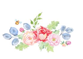 手绘花朵