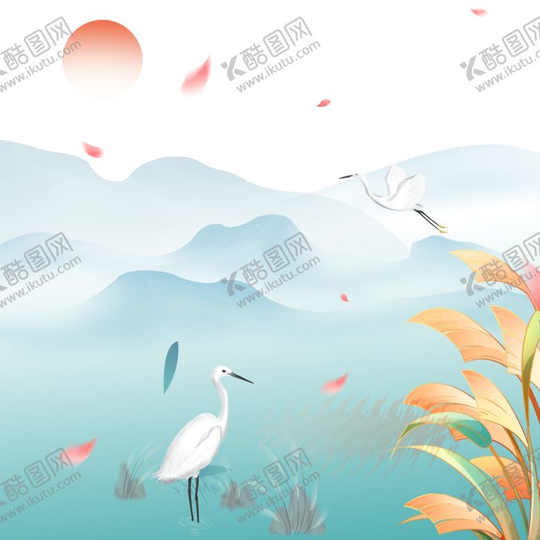 编号：65930111291819528289【酷图网】源文件下载-国潮风景背景
