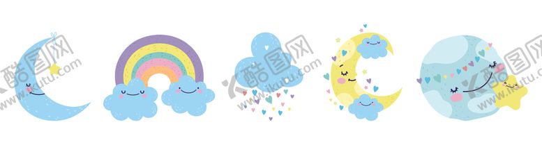 编号：84801610060109159973【酷图网】源文件下载-卡通手绘月亮