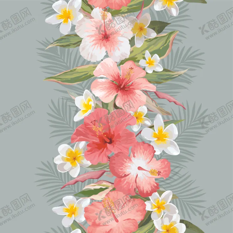 编号：51773809090255537149【酷图网】源文件下载-热带植物创意设计图案