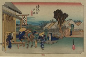 日本街景风景浮世绘