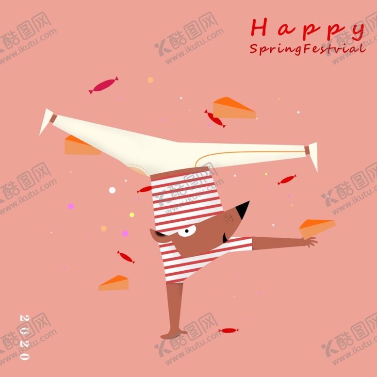 编号：49540010090730348983【酷图网】源文件下载-卡通老鼠闹新春