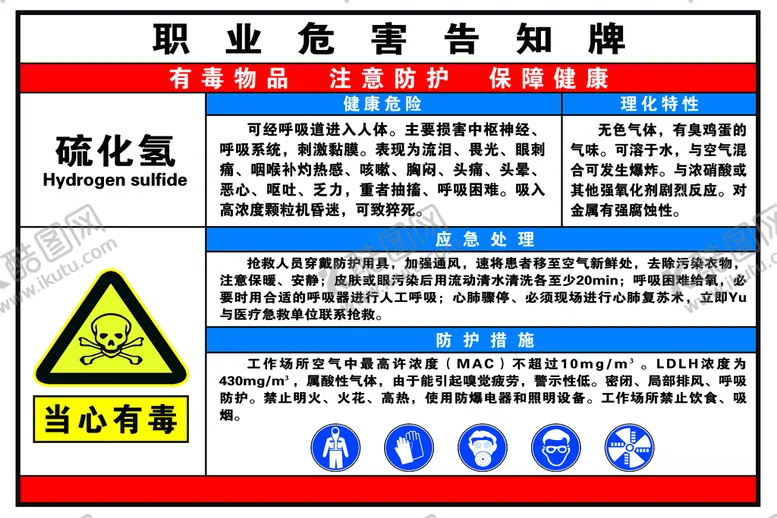 编号：94280310020003588109【酷图网】源文件下载-职业危害告知牌