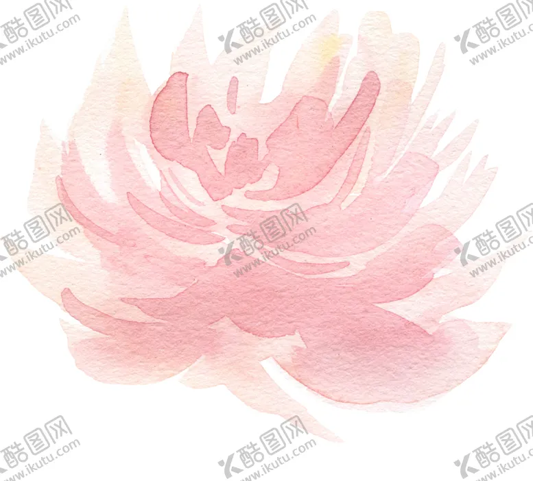 编号：71951701150105306900【酷图网】源文件下载-粉色手绘 水彩花朵