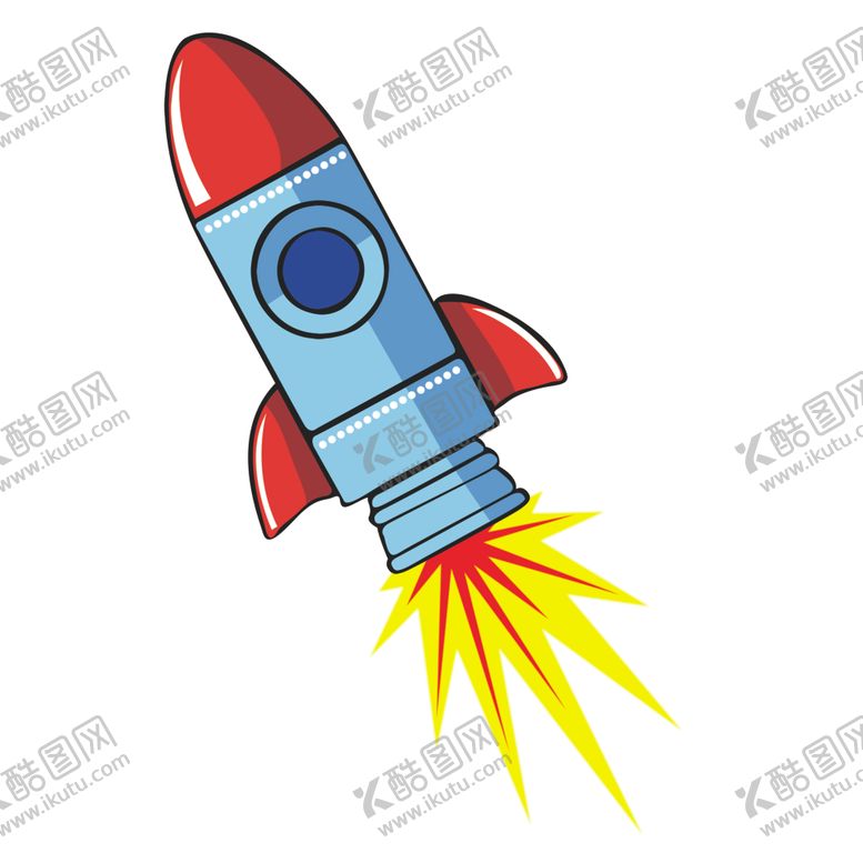 编号：92205810110326523202【酷图网】源文件下载-卡通小火箭