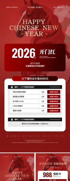 美业开门红活动海报