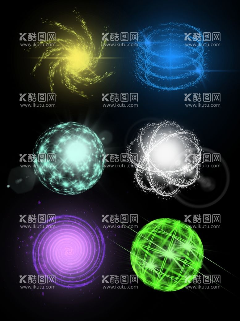 编号：64224603101220069547【酷图网】源文件下载-多彩光效素材