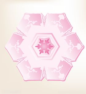 雪花雪花球矢量背景素材