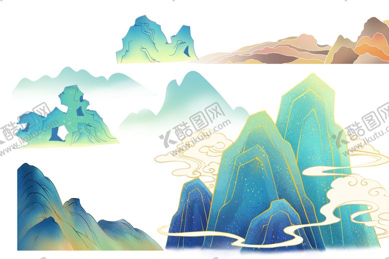 编号：49801309211002023964【酷图网】源文件下载-插画  山 