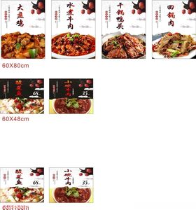 多样中式美食展示