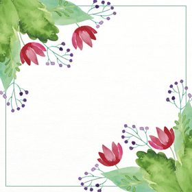 水彩花卉插画手绘包装图案面料图案