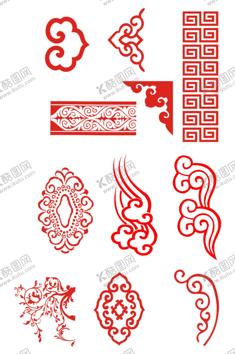 编号：79386210080046077042【酷图网】源文件下载-中国风云纹素材