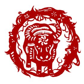 2021牛年剪纸海报