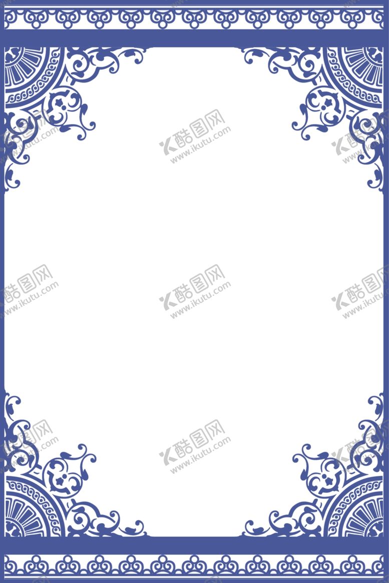 编号：36257205080934116642【酷图网】源文件下载-中国风青花瓷背景