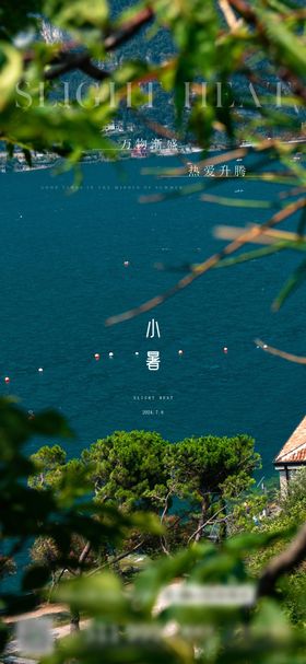 小暑海报地产二十四节气夏天风景