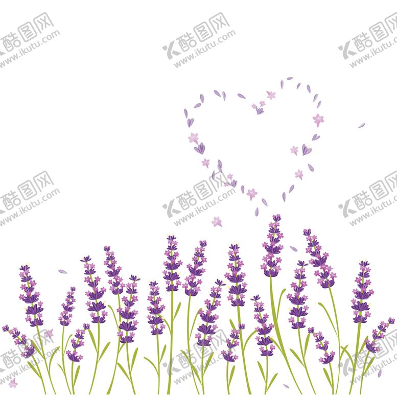 编号：74026110041638132810【酷图网】源文件下载-卡通薰衣草
